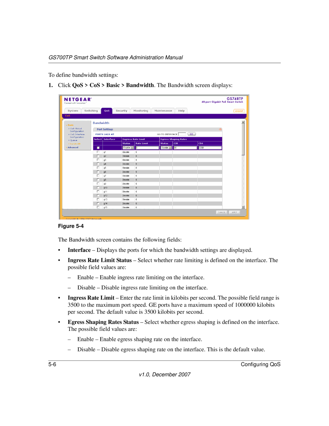 NETGEAR manual GS700TP Smart Switch Software Administration Manual 