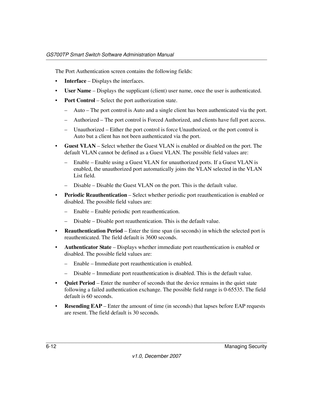 NETGEAR manual GS700TP Smart Switch Software Administration Manual 