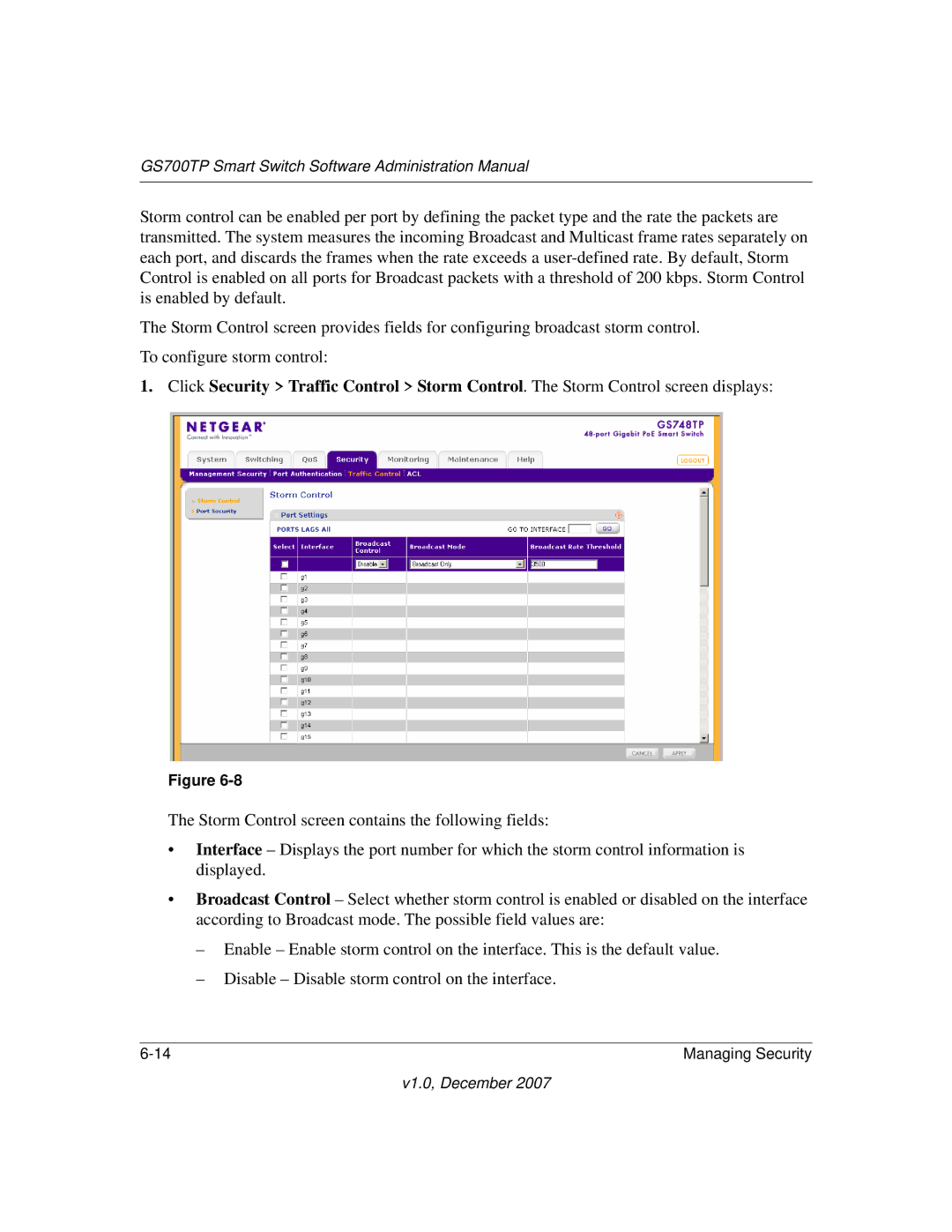 NETGEAR manual GS700TP Smart Switch Software Administration Manual 