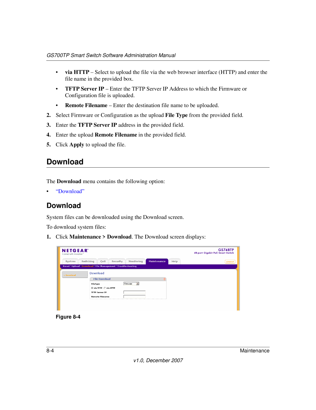 NETGEAR GS700TP manual Download 