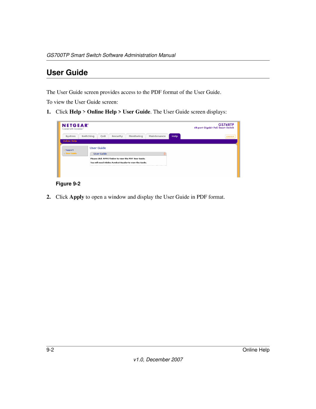 NETGEAR GS700TP manual User Guide 