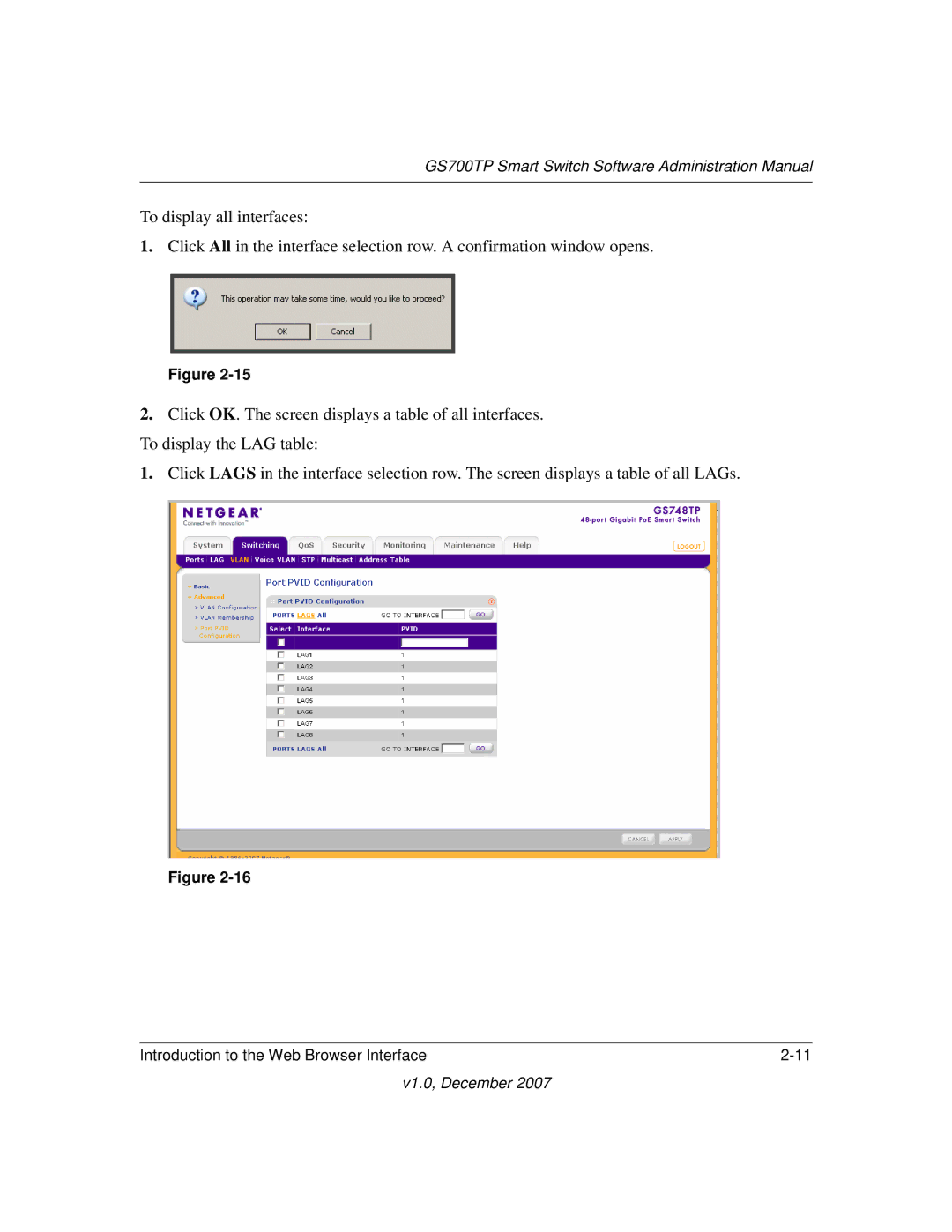 NETGEAR manual GS700TP Smart Switch Software Administration Manual 