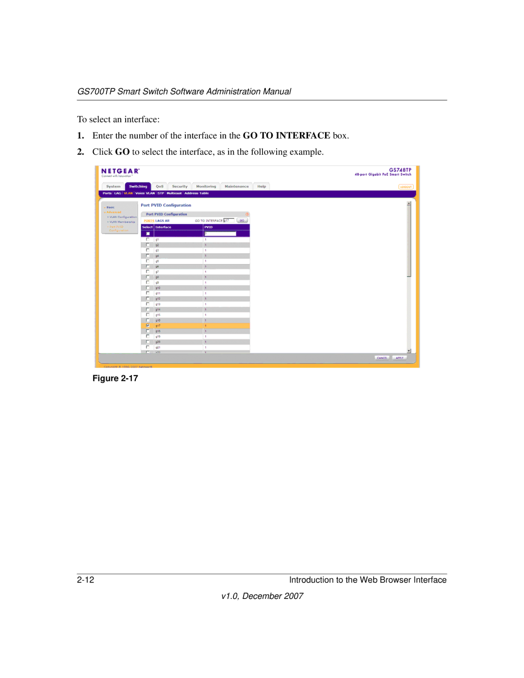 NETGEAR manual GS700TP Smart Switch Software Administration Manual 