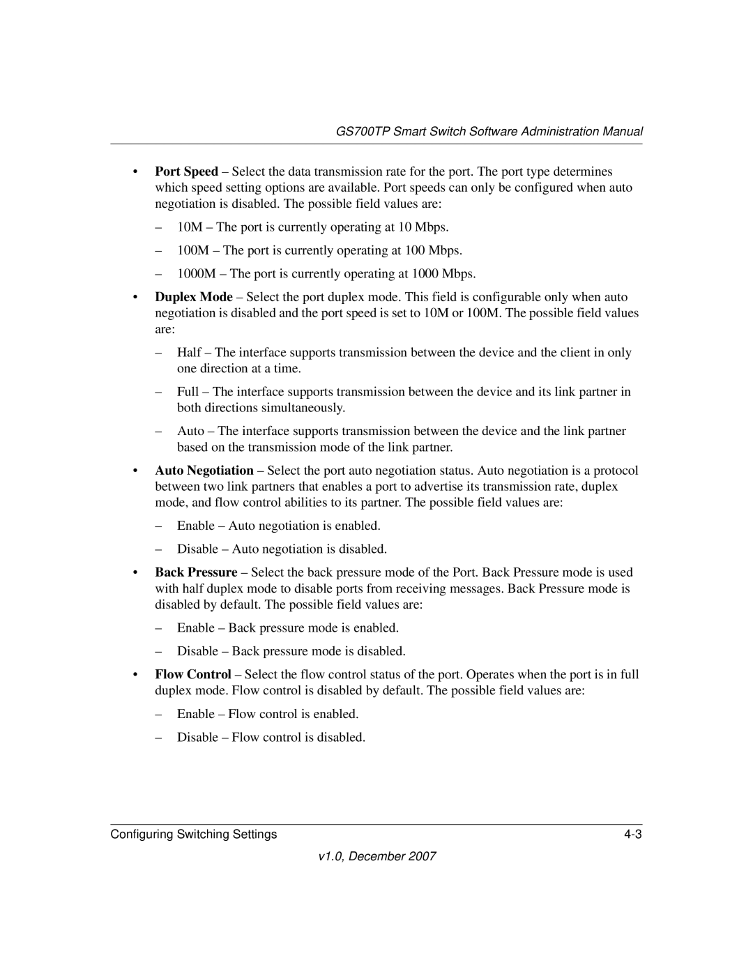 NETGEAR manual GS700TP Smart Switch Software Administration Manual 