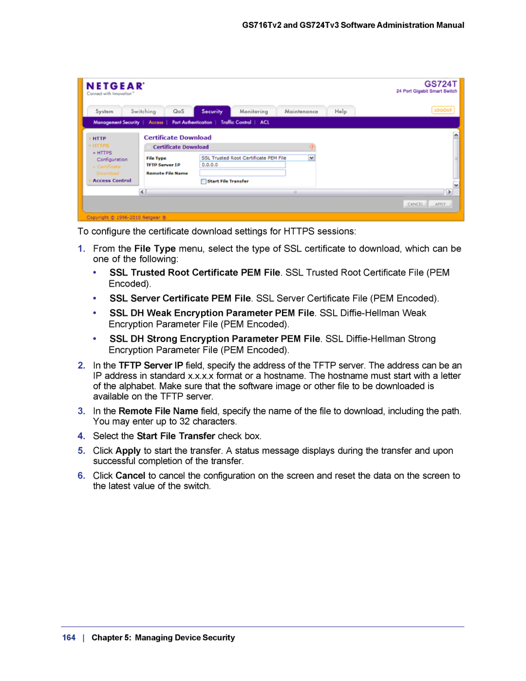 NETGEAR GS724TS-100NAS manual GS716Tv2 and GS724Tv3 Software Administration Manual 