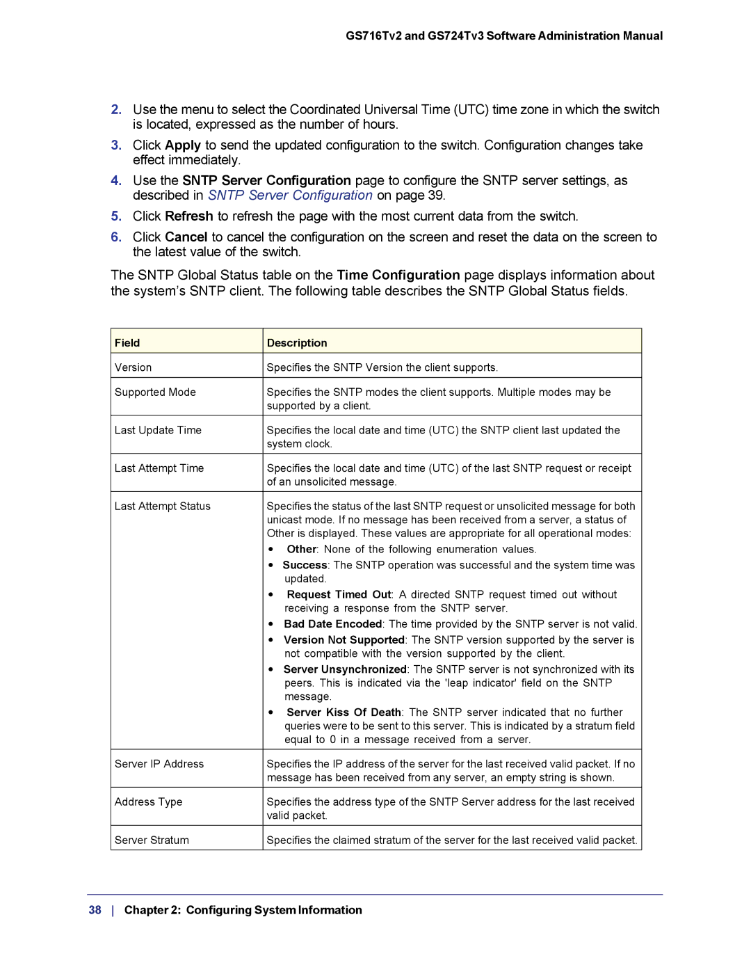 NETGEAR GS724TS-100NAS manual Other None of the following enumeration values 