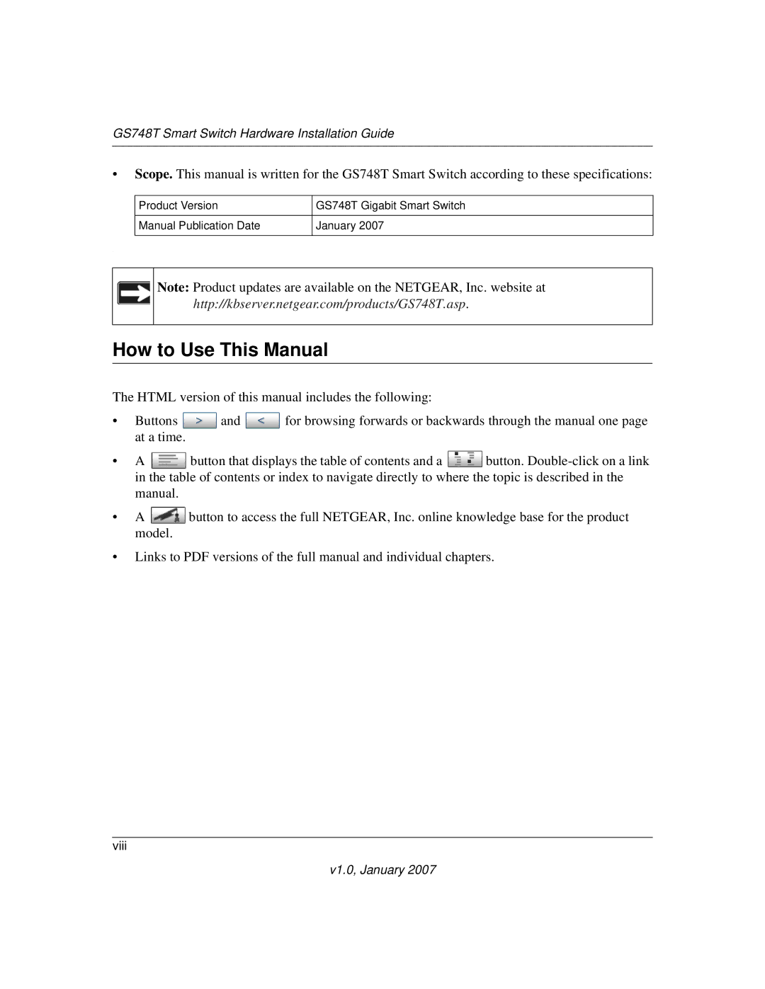 NETGEAR GS748T manual How to Use This Manual 