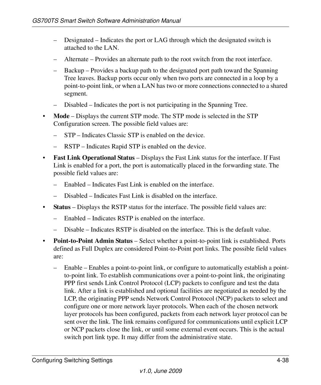 NETGEAR GS748TS manual GS700TS Smart Switch Software Administration Manual 