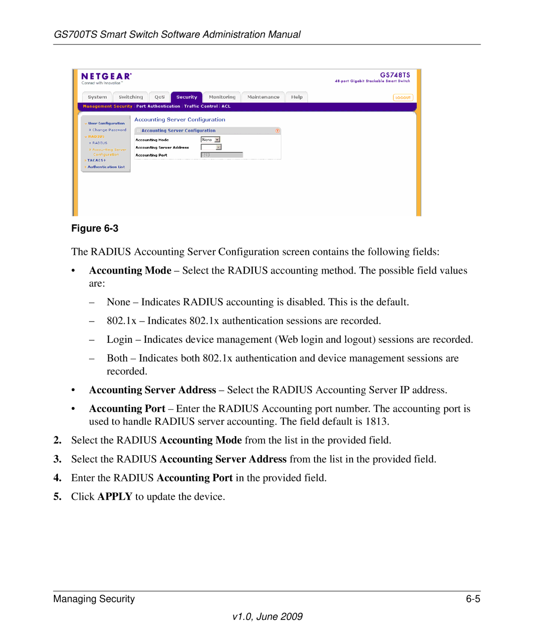 NETGEAR GS748TS manual GS700TS Smart Switch Software Administration Manual 