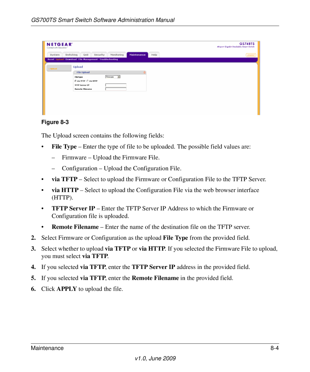 NETGEAR GS748TS manual GS700TS Smart Switch Software Administration Manual 