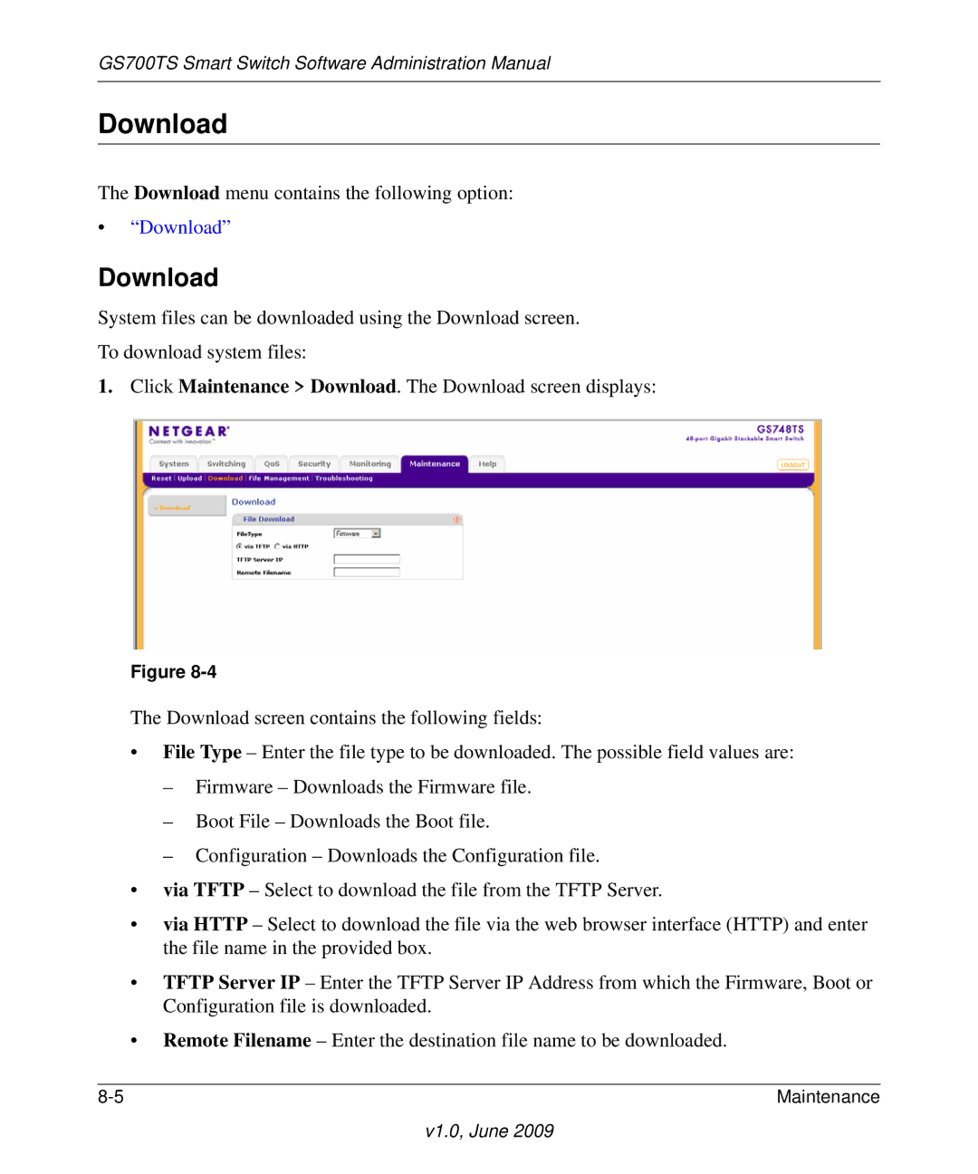 NETGEAR GS748TS manual Download 