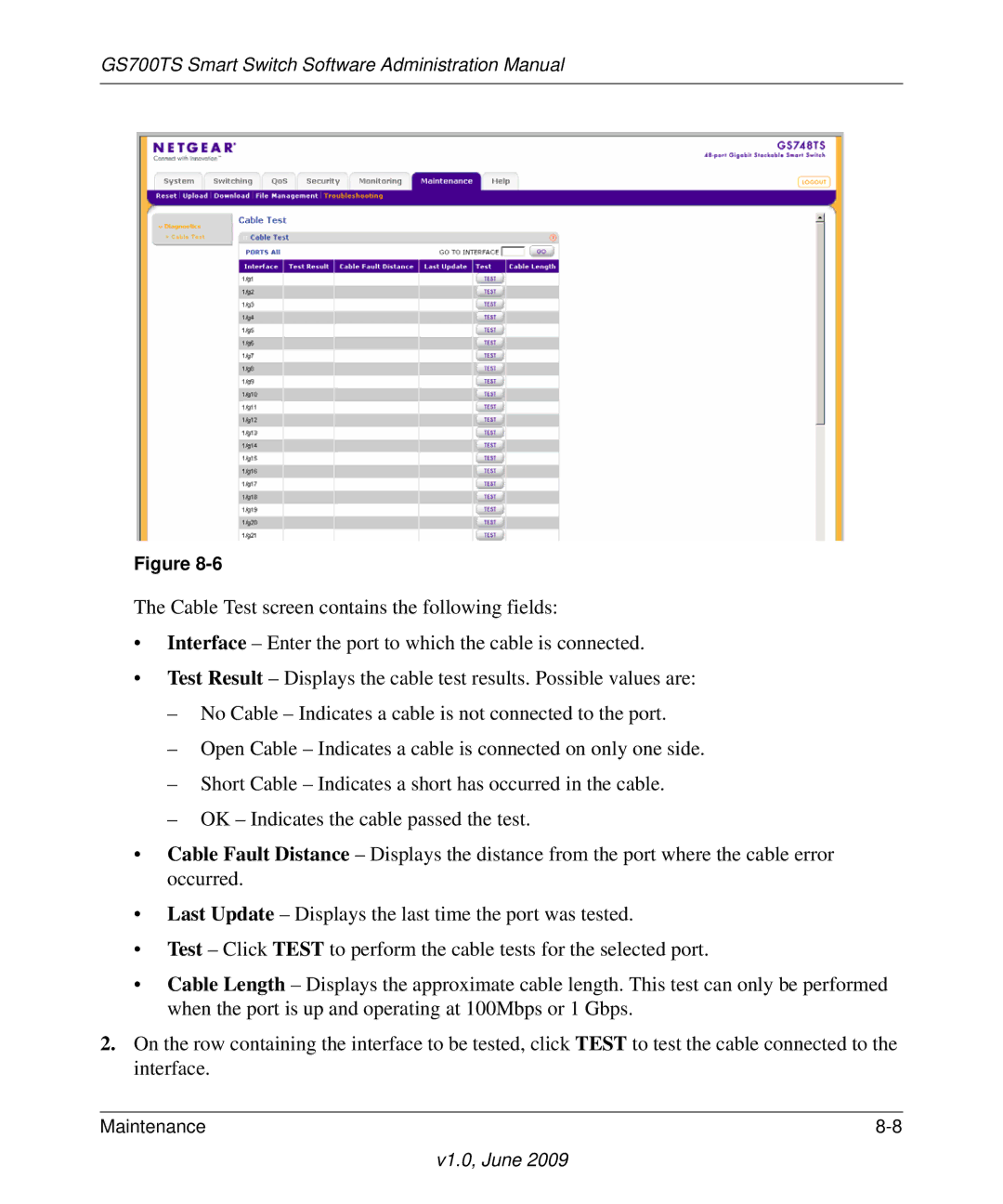 NETGEAR GS748TS manual GS700TS Smart Switch Software Administration Manual 