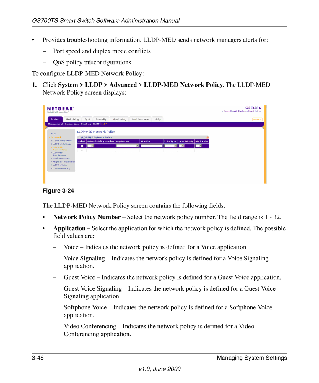 NETGEAR GS748TS manual GS700TS Smart Switch Software Administration Manual 