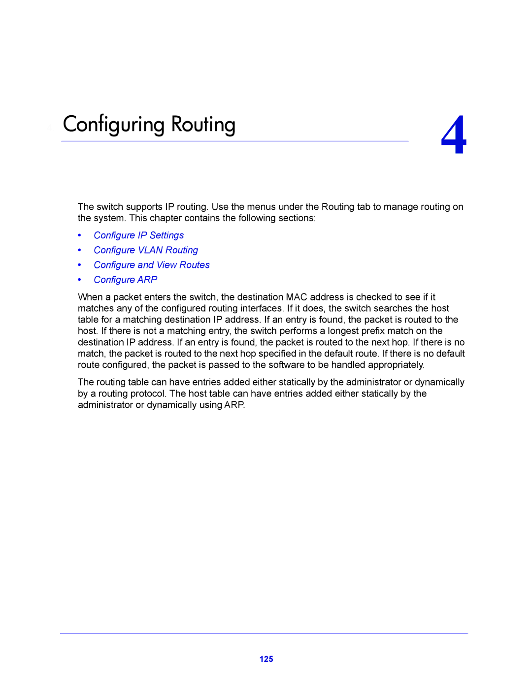 NETGEAR GS752TP, GS728TPP manual Configuring Routing 