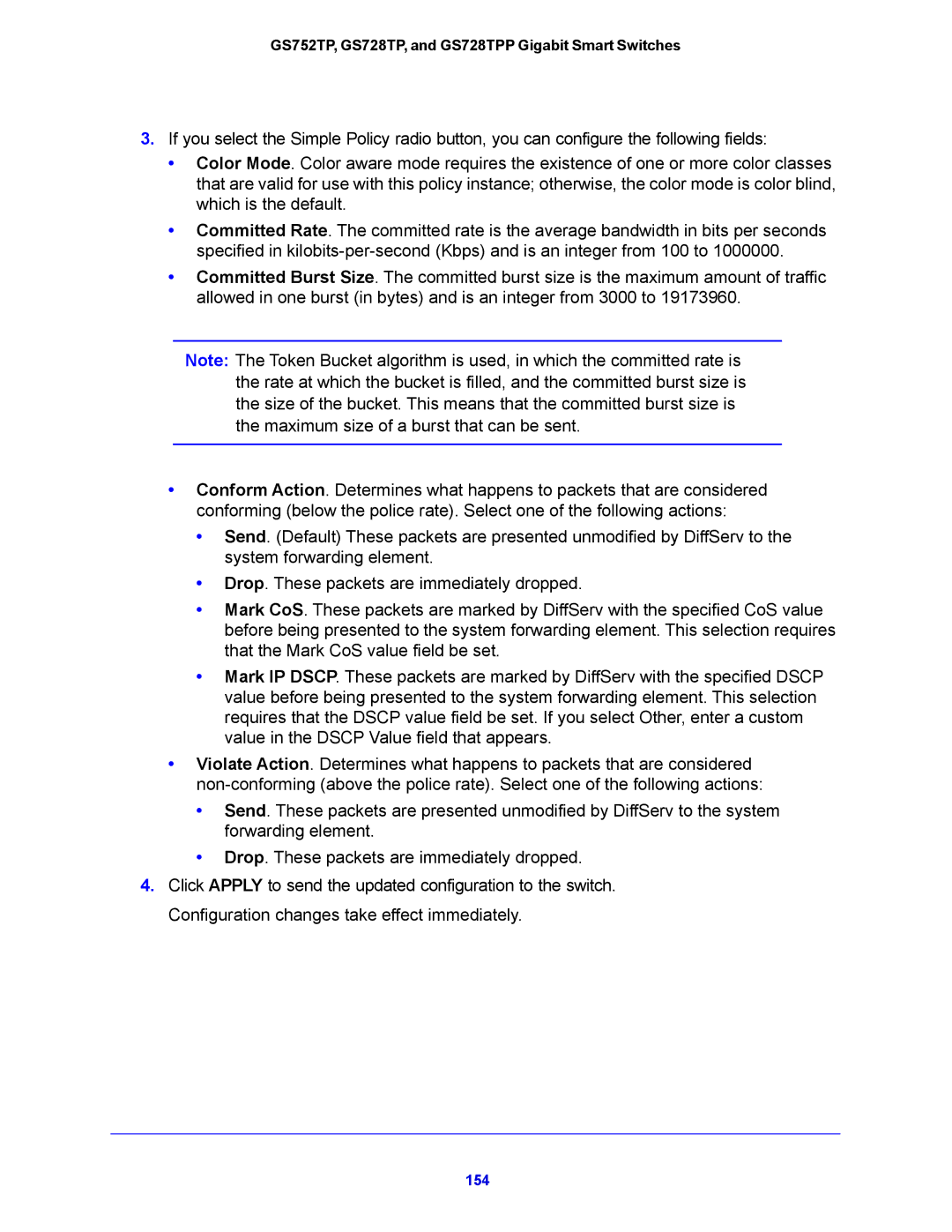 NETGEAR GS728TPP, GS752TP manual 154 