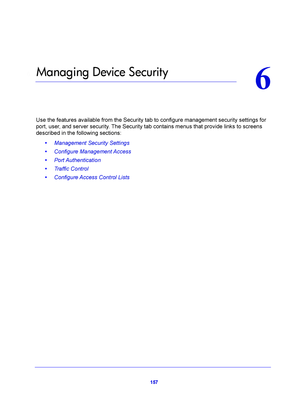 NETGEAR GS728TPP, GS752TP manual Managing Device Security 