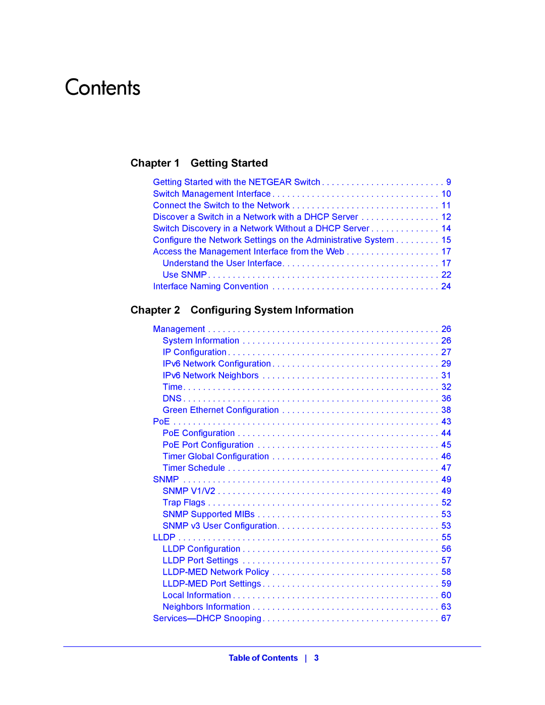 NETGEAR GS752TP, GS728TPP manual Contents 