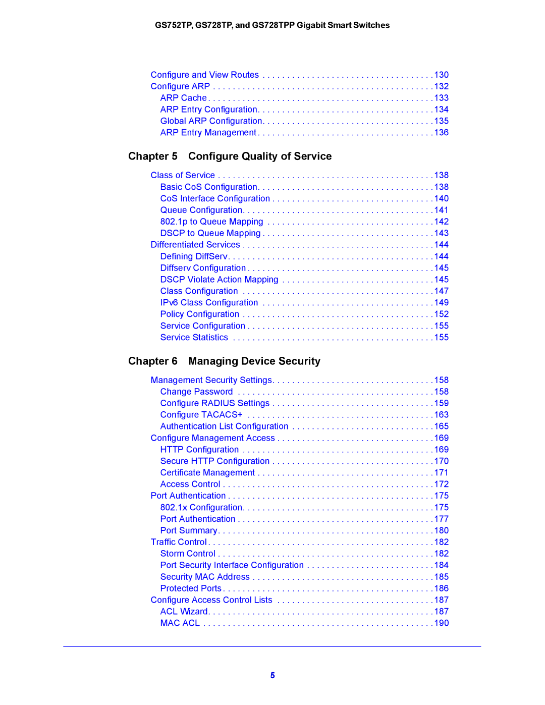 NETGEAR GS752TP, GS728TPP manual Configure Quality of Service 