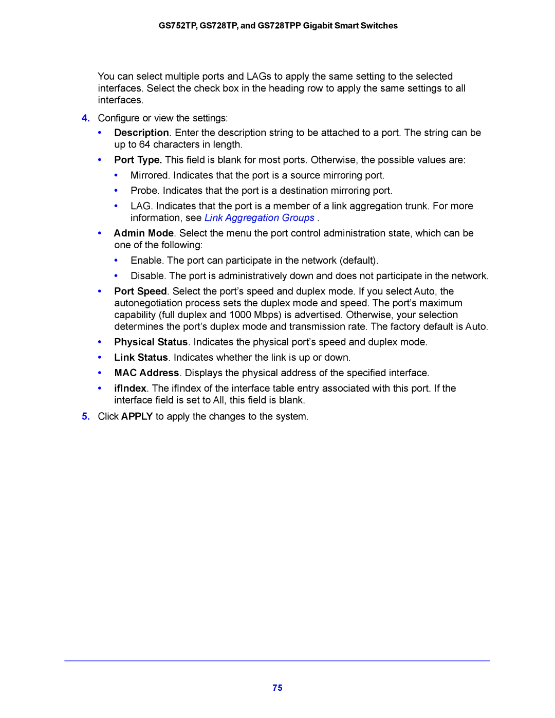 NETGEAR manual GS752TP, GS728TP, and GS728TPP Gigabit Smart Switches 