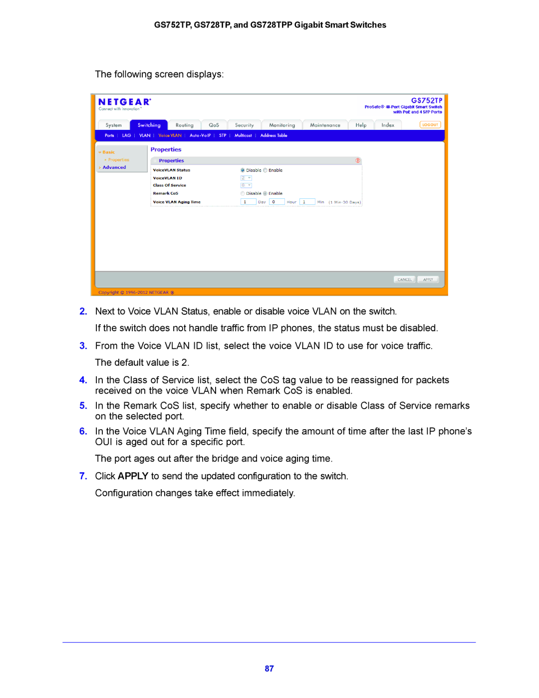 NETGEAR manual GS752TP, GS728TP, and GS728TPP Gigabit Smart Switches 