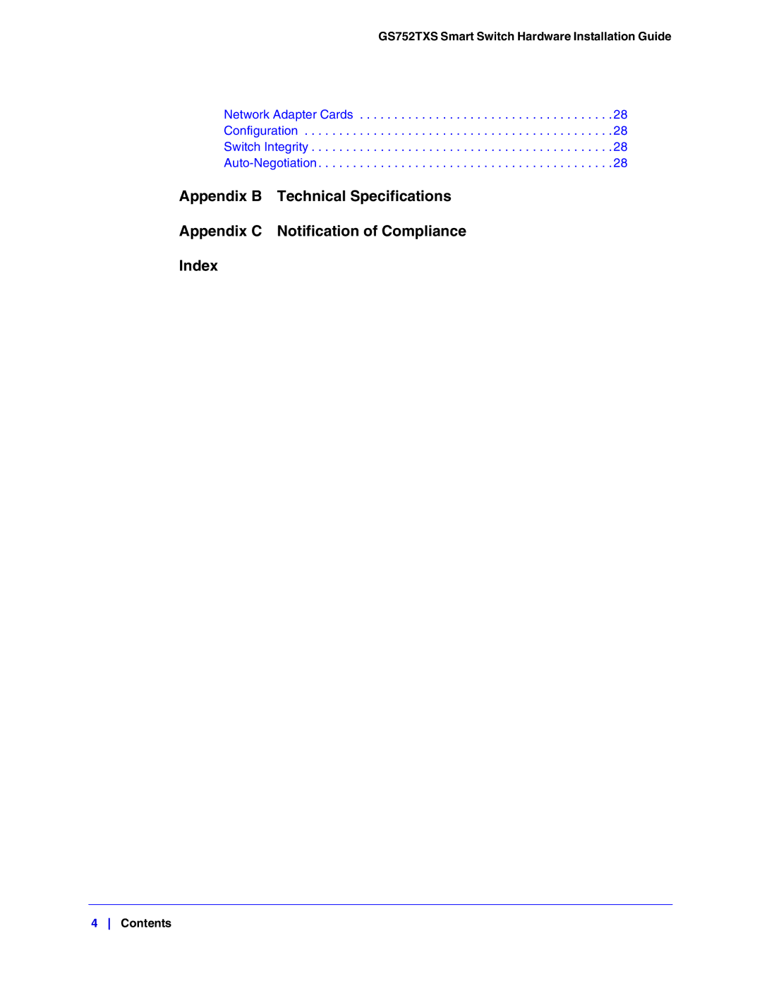 NETGEAR manual GS752TXS Smart Switch Hardware Installation Guide 