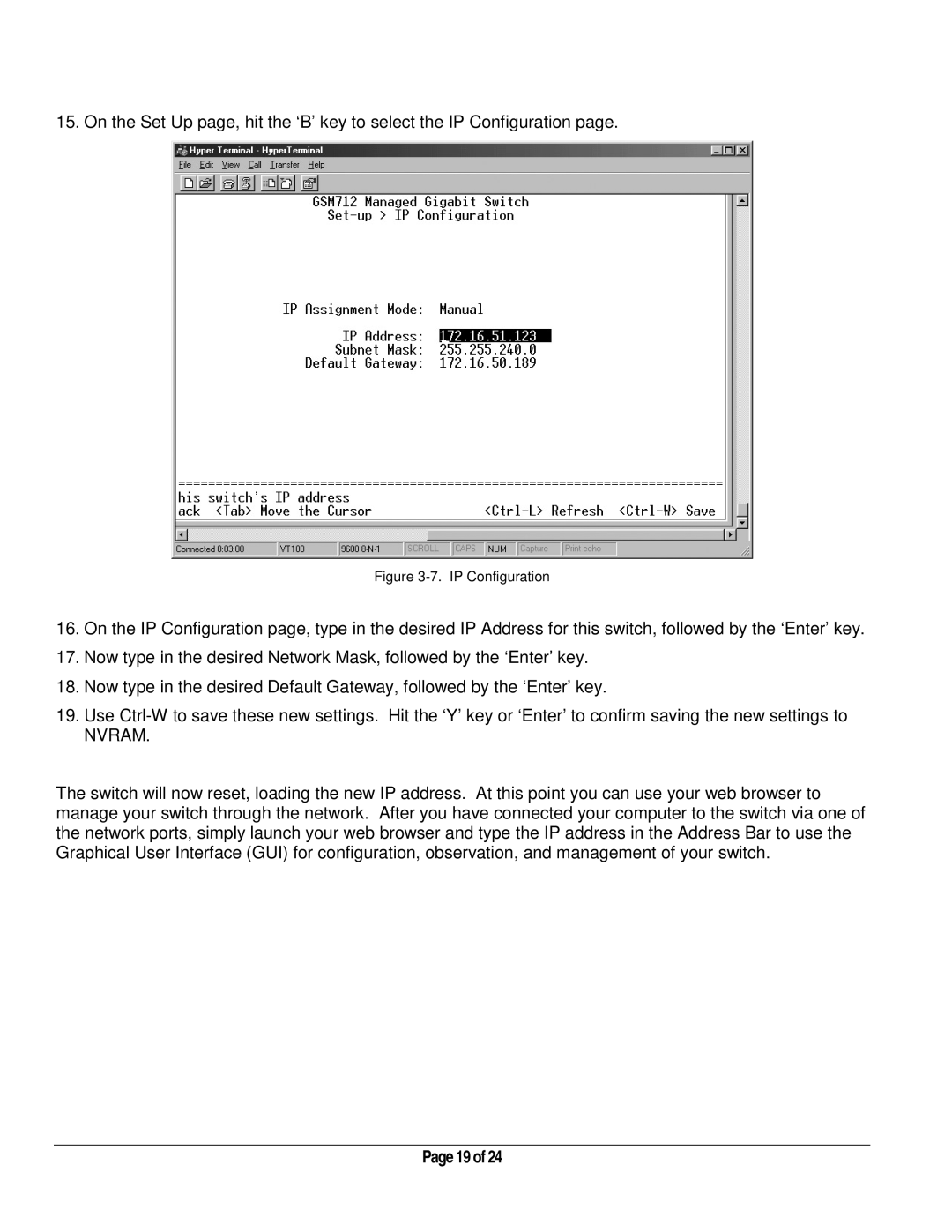 NETGEAR GSM712 manual Nvram 