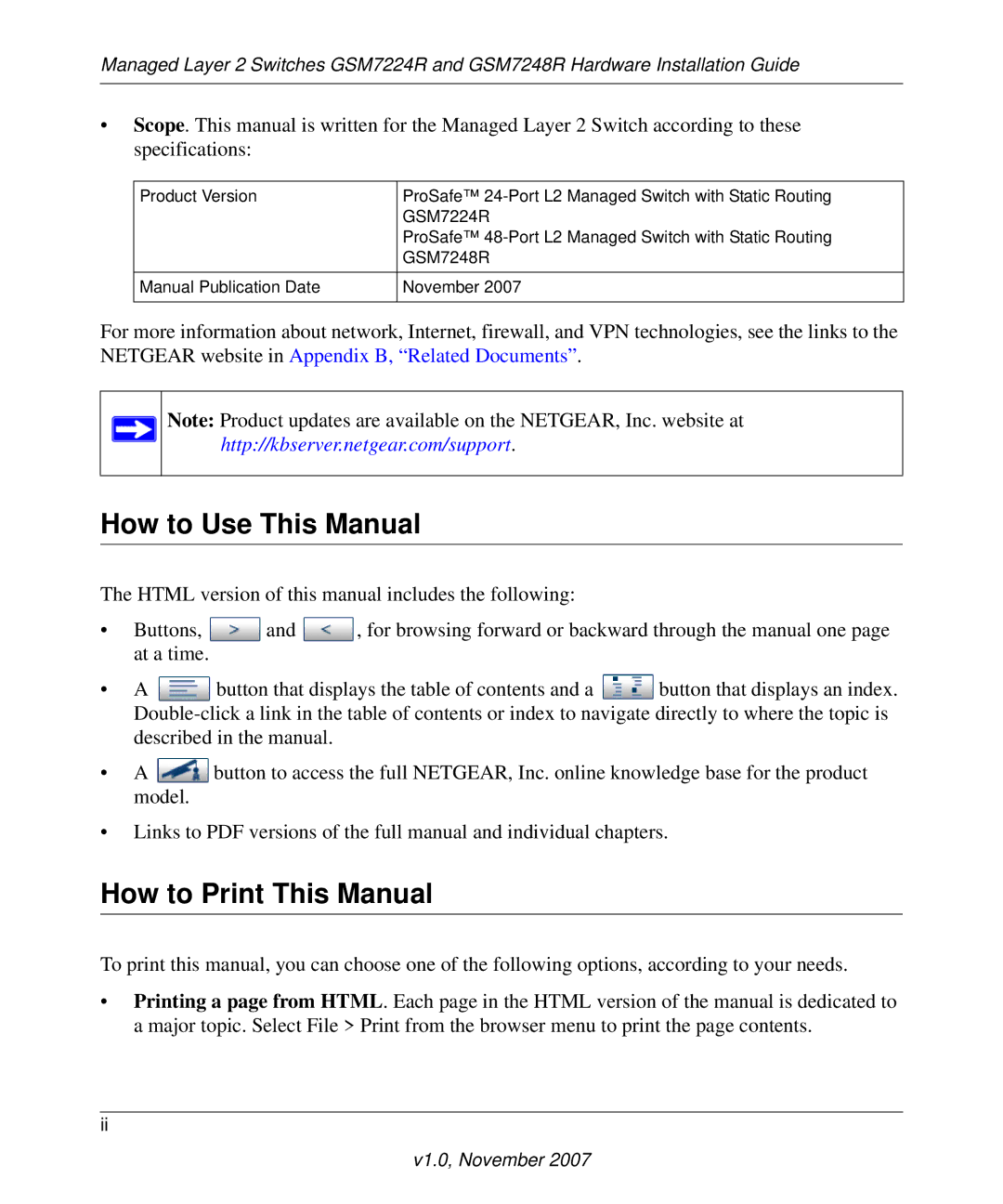 NETGEAR GSM7248R manual How to Use This Manual, How to Print This Manual 