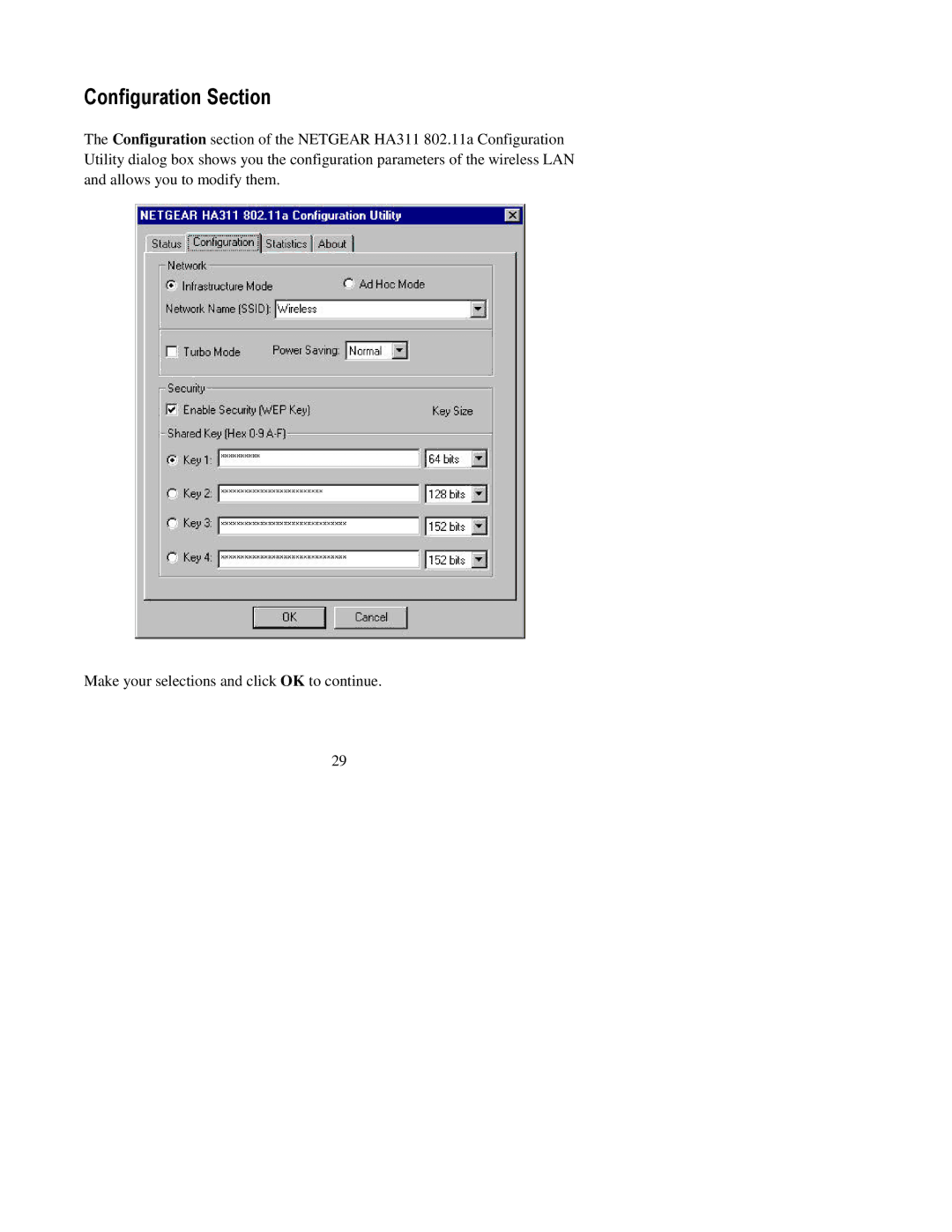 NETGEAR HA311 manual Configuration Section 