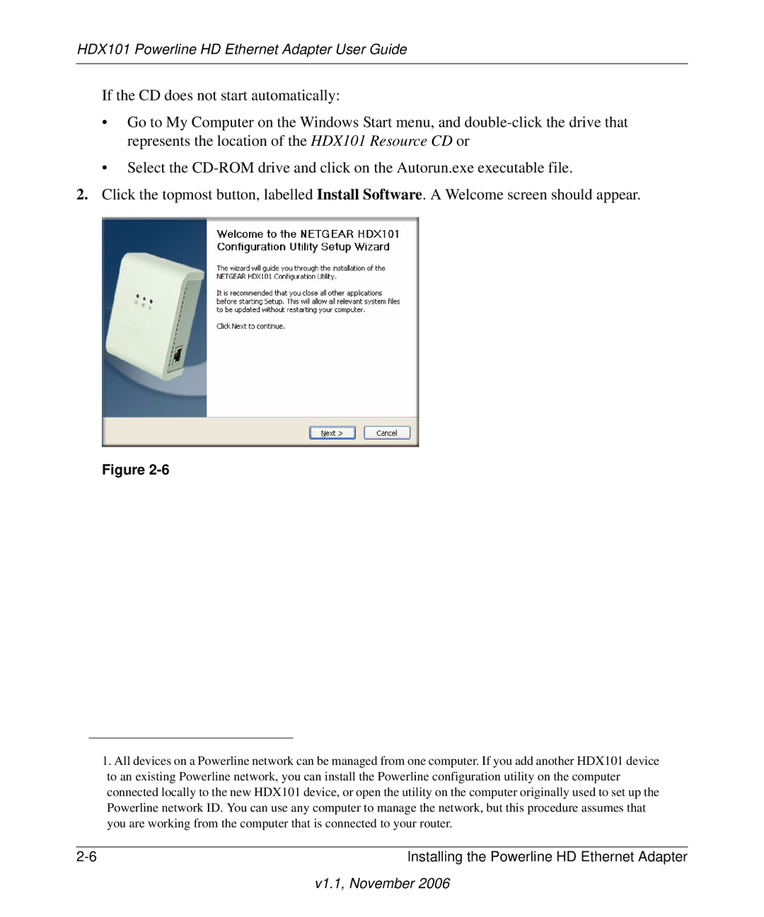 NETGEAR manual HDX101 Powerline HD Ethernet Adapter User Guide 