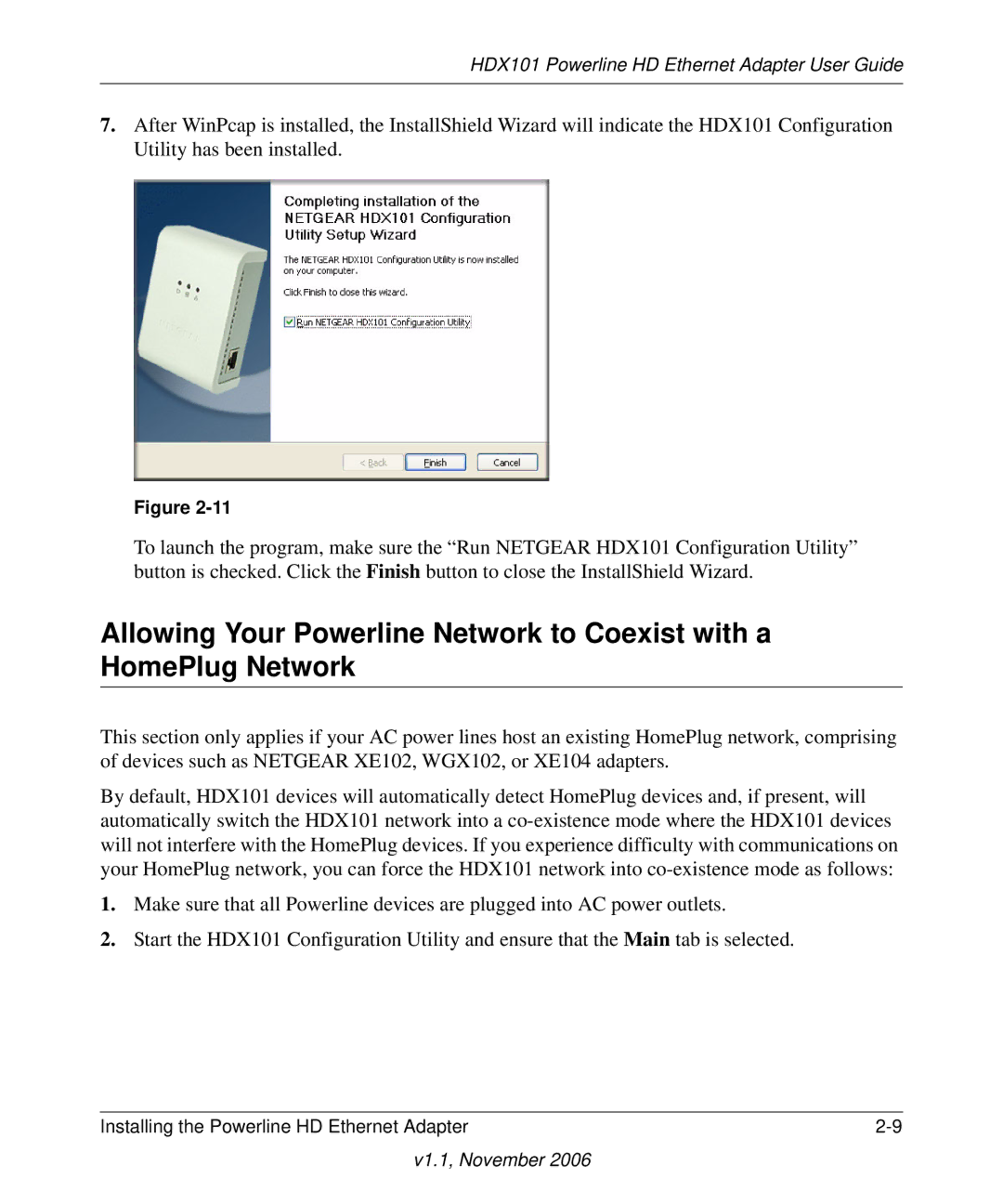 NETGEAR manual HDX101 Powerline HD Ethernet Adapter User Guide 