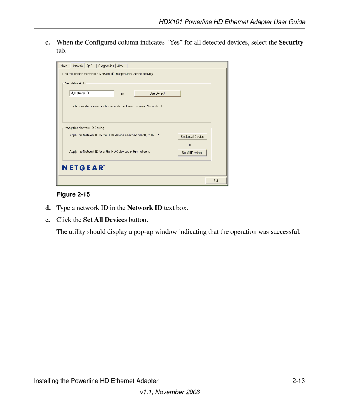 NETGEAR manual HDX101 Powerline HD Ethernet Adapter User Guide 