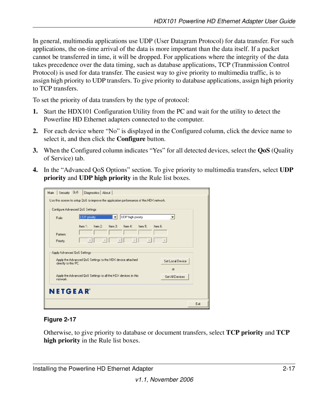 NETGEAR manual HDX101 Powerline HD Ethernet Adapter User Guide 