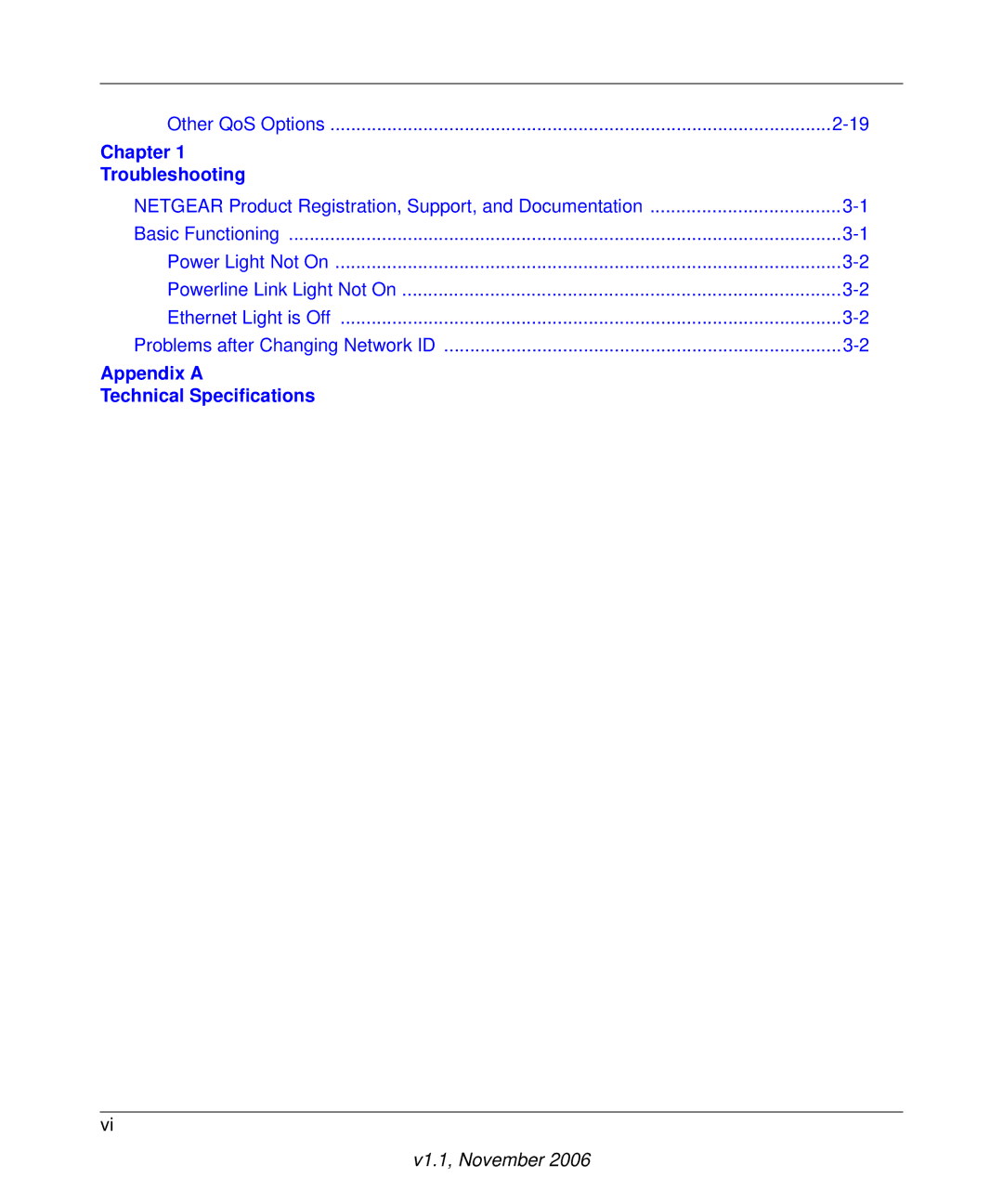 NETGEAR HDX101 manual Appendix a Technical Specifications 