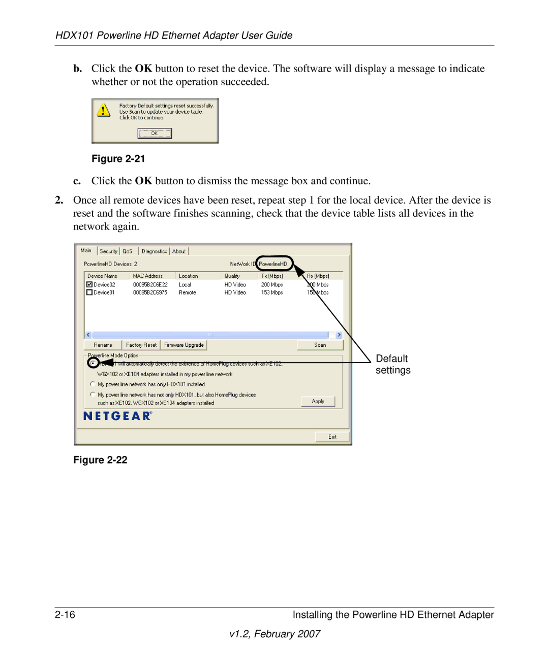 NETGEAR manual HDX101 Powerline HD Ethernet Adapter User Guide 