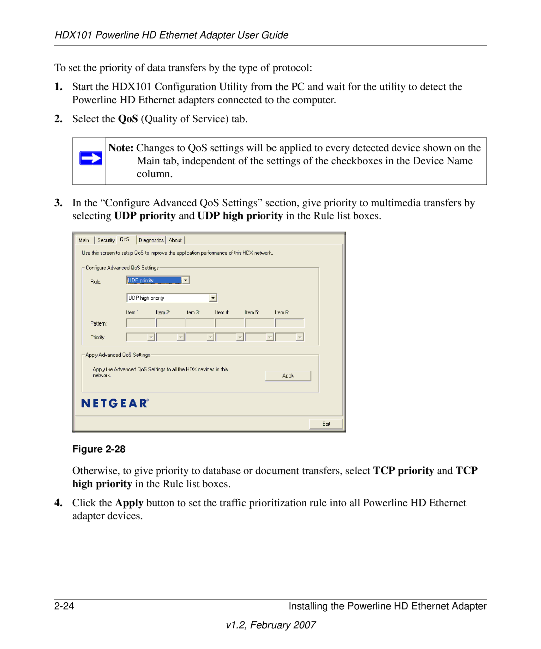 NETGEAR manual HDX101 Powerline HD Ethernet Adapter User Guide 