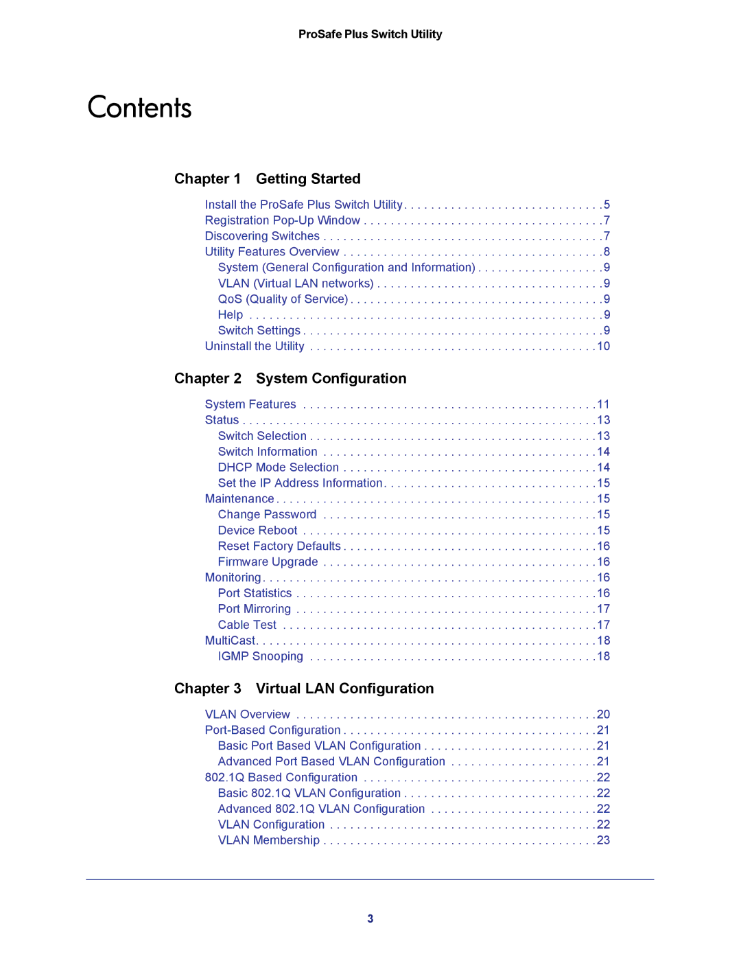 NETGEAR JGS524E-100NAS manual Contents 