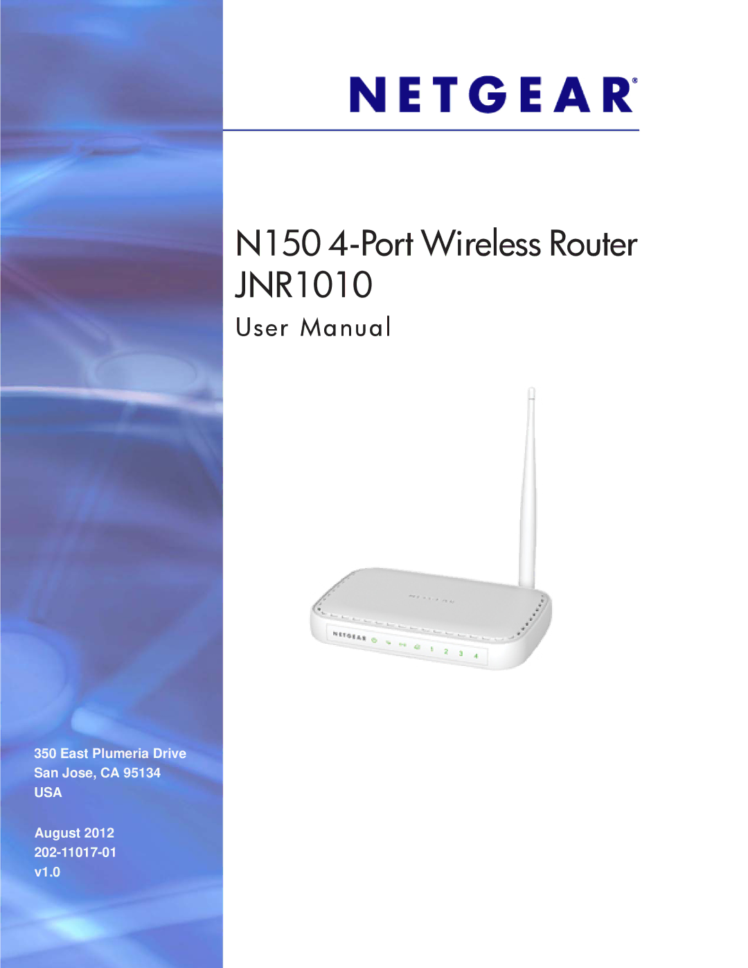 NETGEAR manual N150 4-Port Wireless Router JNR1010 