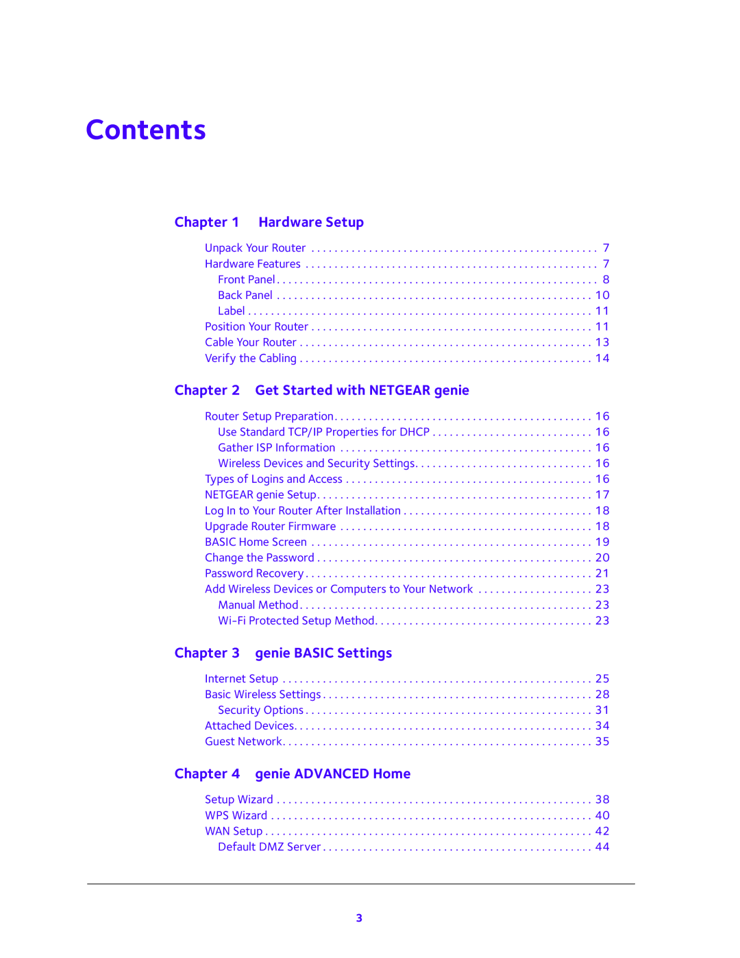 NETGEAR JNR1010V2 user manual Contents 