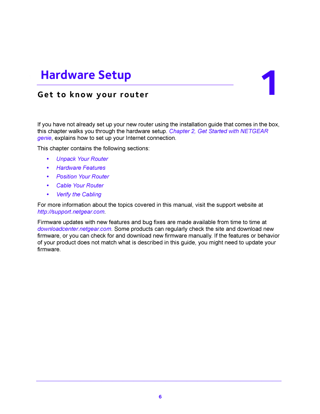 NETGEAR JNR1010V2 user manual Hardware Setup, Get to know your router 