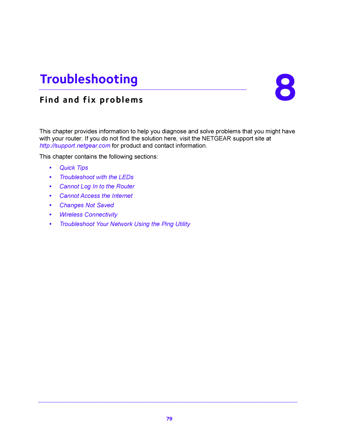 NETGEAR JNR1010V2 user manual Troubleshooting, Find and fix problems 