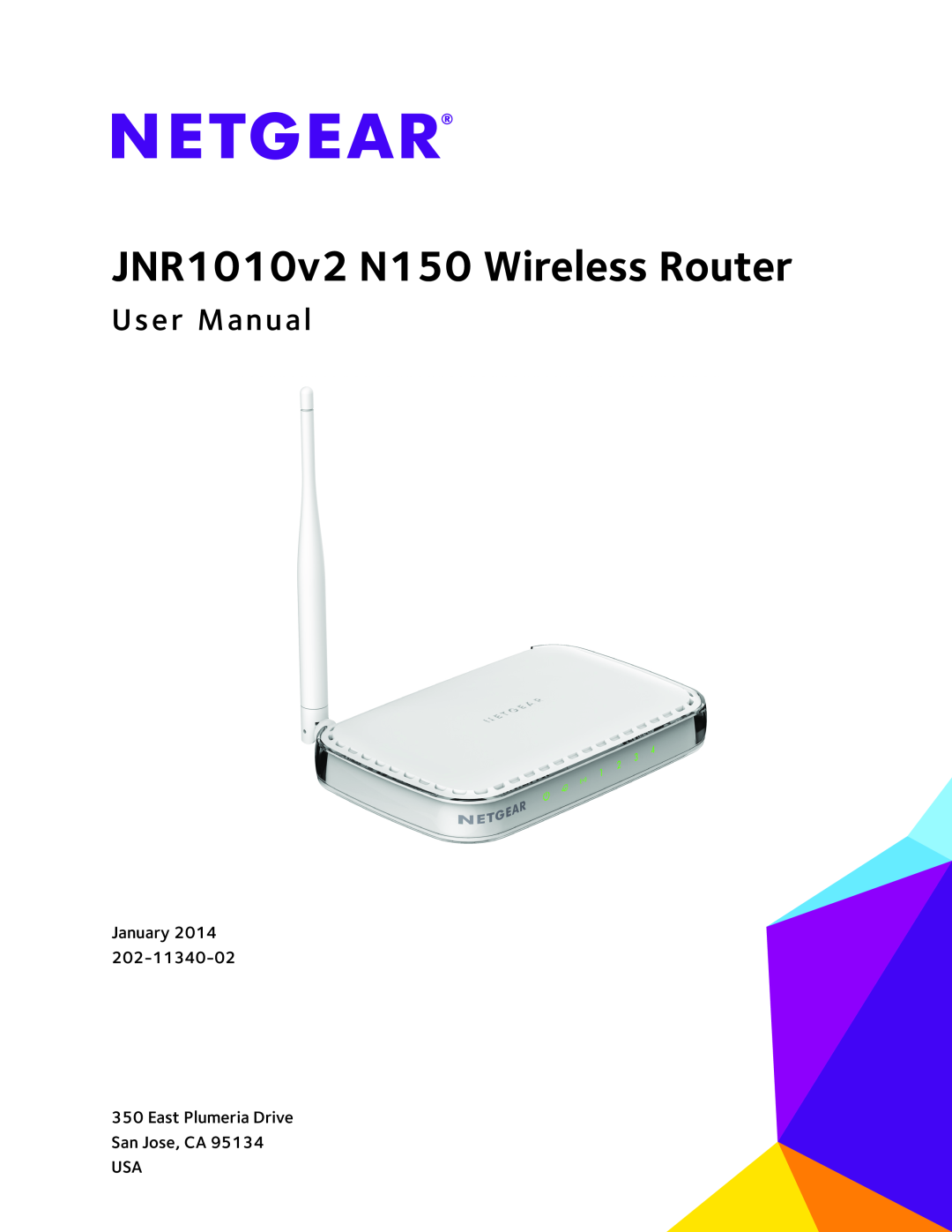 NETGEAR JNR1010V2 user manual JNR1010v2 N150 Wireless Router 