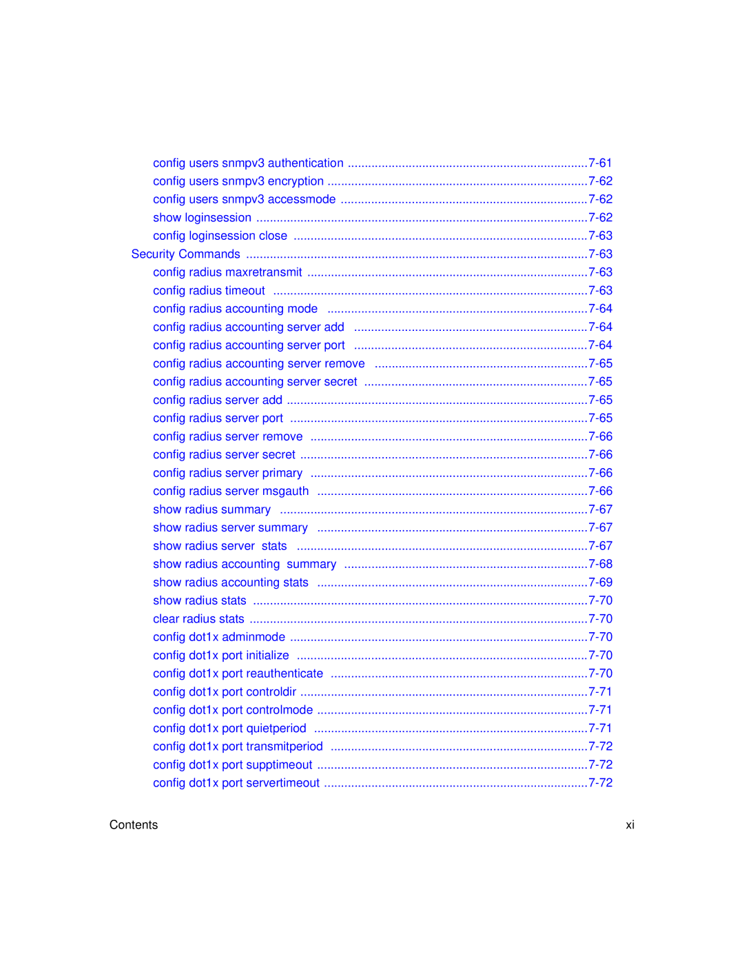 NETGEAR L3 manual Security Commands 