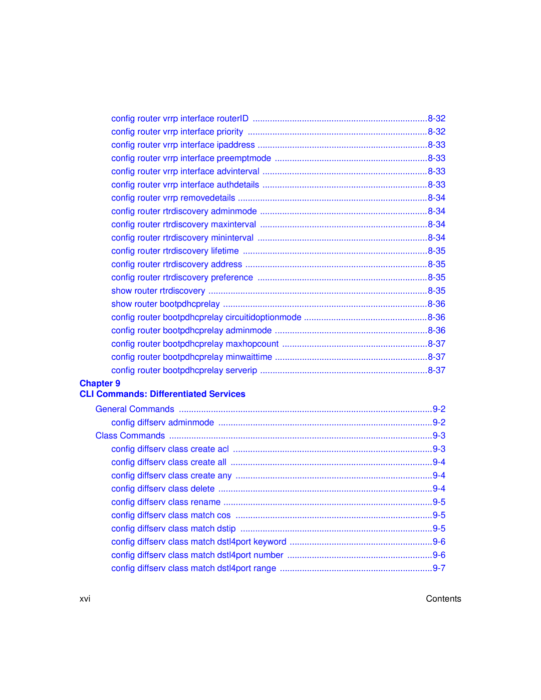 NETGEAR L3 manual Chapter CLI Commands Differentiated Services 