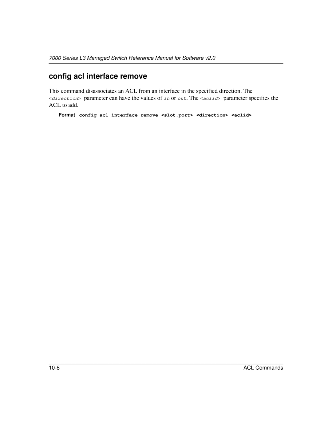 NETGEAR L3 manual Config acl interface remove 