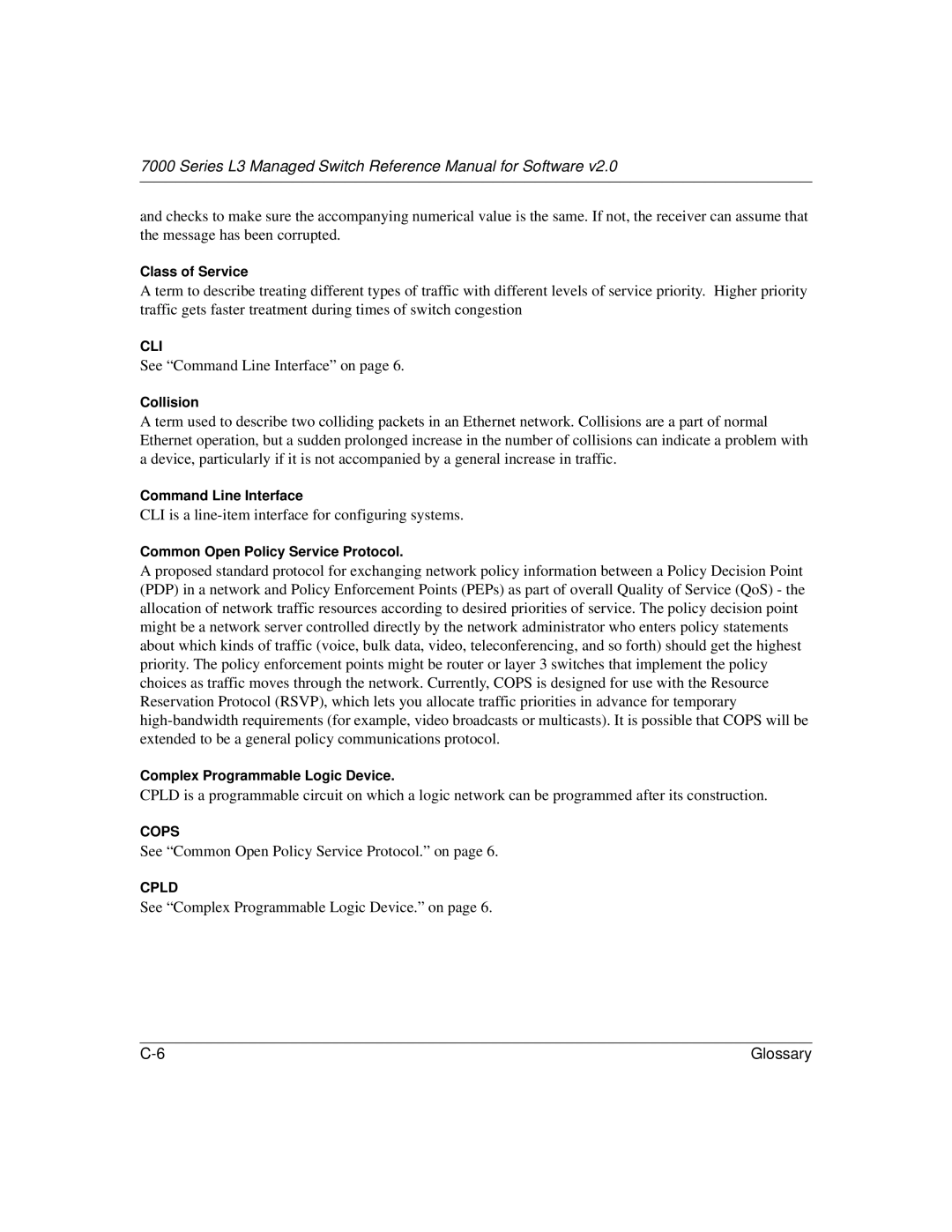 NETGEAR L3 manual See Command Line Interface on 