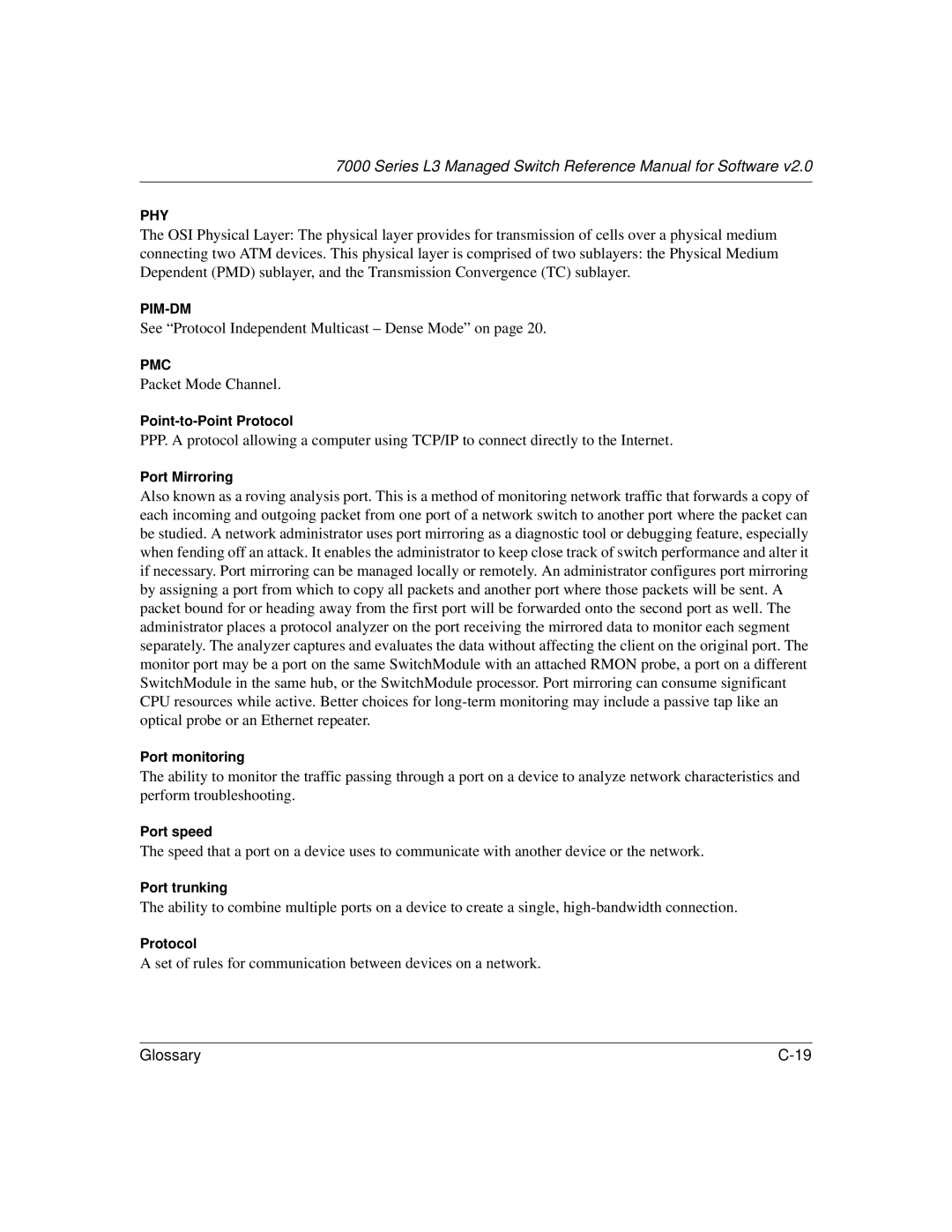 NETGEAR L3 manual See Protocol Independent Multicast Dense Mode on 