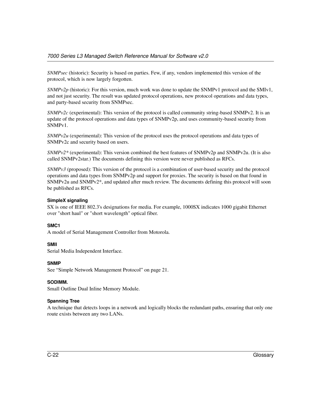 NETGEAR L3 manual Model of Serial Management Controller from Motorola 