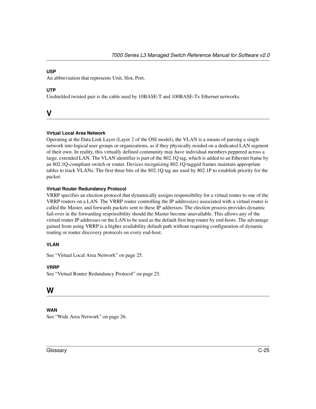 NETGEAR L3 manual An abbreviation that represents Unit, Slot, Port 