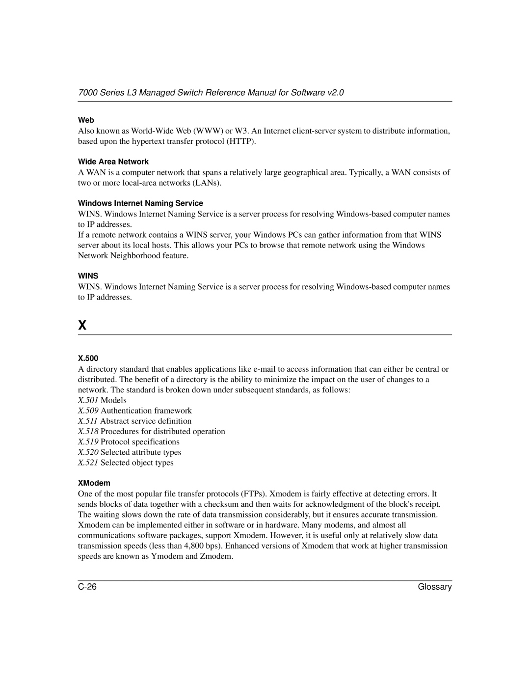 NETGEAR L3 manual Models 