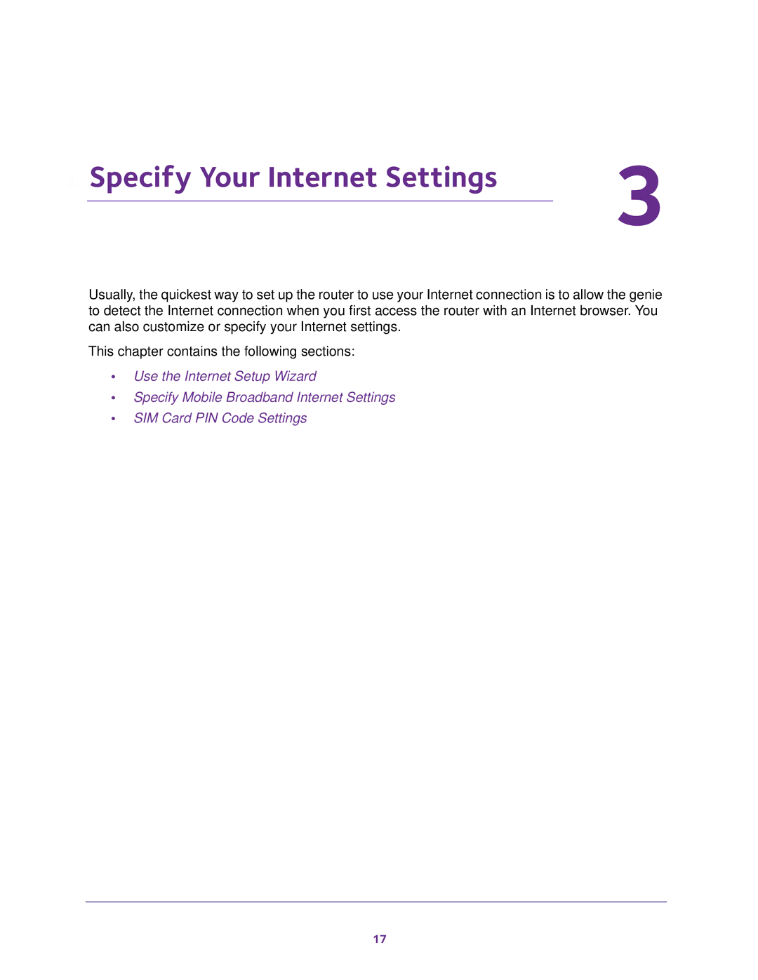 NETGEAR (LG2200D) user manual Specify Your Internet Settings 